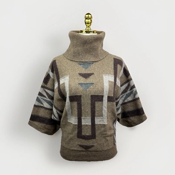 Ralph Lauren Southwestern Lambswool Blend Aztec Boho Sweater Small Excellent - Picture 2 of 11